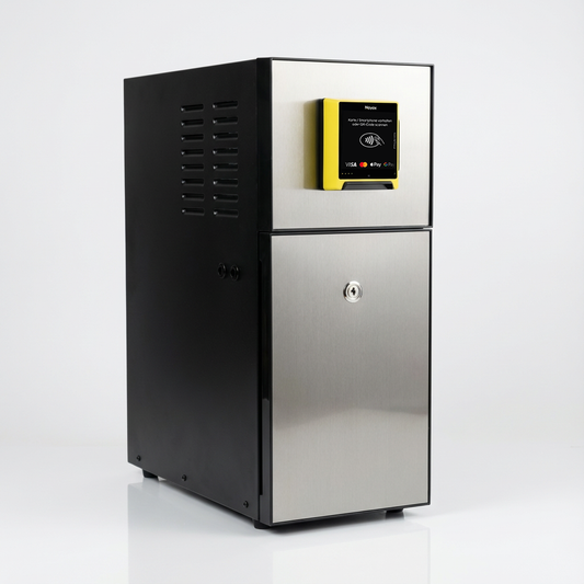 Nayax VPOS Media 4 - Universal-Kühlschrank für Frischmilch-Kaffeemaschinen